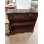 MAHOGANY 2 DRAWER HALL UNIT