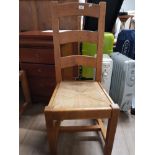 FARMHOUSE RUSH SEATED LADDER BACK CHAIR