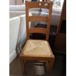 FARMHOUSE RUSH SEATED LADDER BACK CHAIR