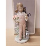 LLADRO FIGURE 5217 SPRING WITH ORIGINAL BOX