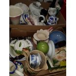 2 BOXES OF ASSORTED WARE INC CANDLESTICKS ETC