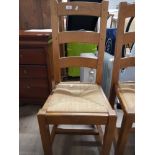 FARMHOUSE RUSH SEATED LADDER BACK CHAIR