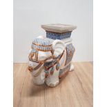 CERAMIC ELEPHANT PLANT STAND