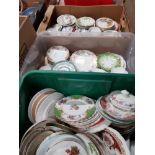 3 BOXES OF ASSORTED WARE INC SHELLEY ETC