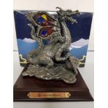 MYTH AND MAGIC ORNAMENT THE GREAT SUN DRAGON ON STAND WITH ORIGINAL BOX