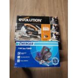 EVOLUTION 710W CORDED JIGSAW TOGETHER WITH ENERGER 710W 2MM PLANER THESE ARE BOTH BOXED