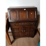 CARVED OAK BUREAU