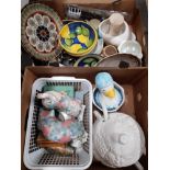2 BOXES OF ASSORTED WARE ROYAL DOULTON CYPRUS ETC
