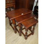 A NEST OF 3 TABLES BY OLD CHARM