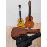 2 ACOUSTIC GUITAR INC ENCORE BOTH WITH CARRY CASES