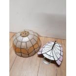 TIFFANY STYLE HANGING BUTTERFLY SHADE PLUS DECORATIVE LAMP SHADE