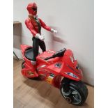 CHILDS AVIGO BIKE AND POWER RANGER FIGURE