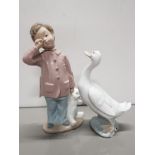 NAO FIGURE 1139 SLEEPY HEAD BOY AND NAO GOOSE NA WITH BOX