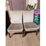 A PAIR OF PARKER KNOLL BEDROOM CHAIRS