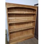 A NICE LARGE PINE BOOKSHELF