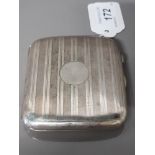 HALLMARKED SILVER CIGARETTE CASE CHESTER 1924 MAKER J A C A LTD 113G