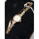 12CT ROLLED GOLD LADIES MAGNAT WRISTWATCH