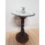 METAL BIRD BATH