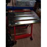 METAL ADJUSTABLE CRAFT TABLE AS NEW