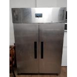 INDUSTRIAL DOUBLE DOOR STAINLESS STEEL POLAR FREEZER 134CM X 199CM