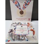 COMMONWEALTH GAMES COMMEMORATIVE 2 POUND COIN 1986 IN PROTECTIVE COLLECTORS SLEEVE