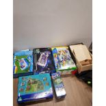 LARGE LOT OF GAMES INC JIGSAW ROLL FARM SETS INFLATABLE SWIMMING POOL ETC