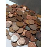 GLASS JAR CONTAINING A LARGE QUANTITY OF DECIMAL COINAGE