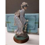 LLADRO FIGURE 1449 MAYUMI ON STAND WITH ORIGINAL BOX SAS