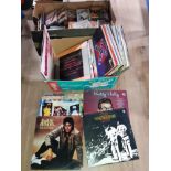 BOX OF CDS AND LP RECORDS INCLUDES SHAKIN STEVENS AND THE OSMONDS