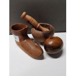 SWEDISH SHOE PLUS EGG PESTLE AND MORTAR