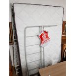 METAL 4 FT 6 DOUBLE BED FRAME AND MATTRESS