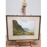 WATERCOLOUR OF LANDSCAPE SCENE 1918 SIGNED F THOMPSON