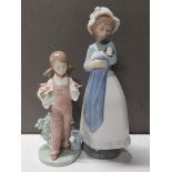 NAO FIGURINE GIRL HOLDING PUPPY AND LLADRO FIGURE 5217 SPRING SAS