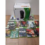 XBOX 360 COMPLETE IN BOX AND 14 GAMES