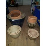 10 ASSORTED PLANT POTS