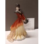 ROYAL WORCESTER LADY FIGURE NATASHA WITH CERTIFICATE