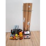 5 POSTERS INC HOMER SIMPSON TOGETHER WITH A BAG CONTAINING SIMPSONS THEMED 5 PIECE RUSSIAN DOLLS