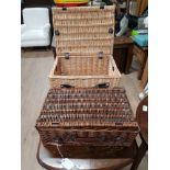 2 WICKER BASKETS