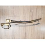 REPRODUCTION SABRE AND SCABBARD MADE IN INDIA