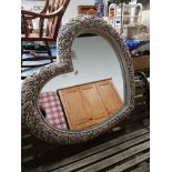 MODERN HEART SHAPED MIRROR