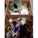 2 BOXES OF ASSORTED WARE INC BAVARIA ETC