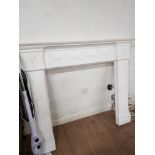 ORNATE PLASTER FIRE SURROUND