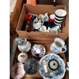 2 BOXES OF ASSORTED WARE INC FITZ AND FLOYD WARE ETC
