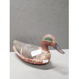 SMALL VINTAGE MEDITERRANEAN DECOY DUCK