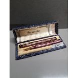 SWAN PEN AND PENCIL IN ORIGINAL CASE