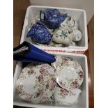 2 BOXES OF ASSORTED WARE INC WATERSIDE RINGTONS ETC