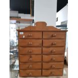 MODERN PINE 12 DRAWER CHEST