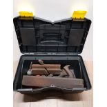 A TOOLBOX CONTAING LARGE PLANER ETC