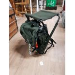 CRANE FISHING RUCK STOOL AS NEW