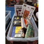 A BOX OF ASSORTED BOOKS INC JAMES T KIRK